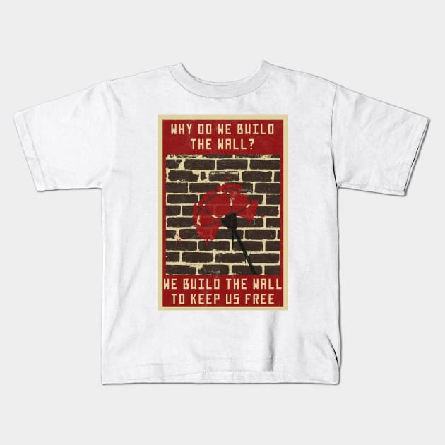 We Build The Wall - Hadestown Musical Quote Kids T-Shirt by sammimcsporran